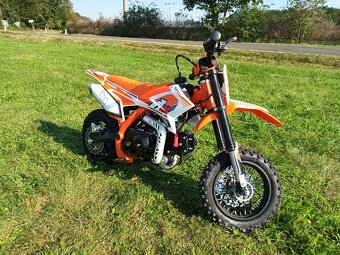 Pitbike Thunder 125cc 14/12 poloautomat E-start oranžová - 11