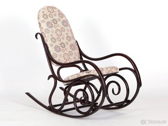 Nově přečalouněné houpací křeslo THONET 1930. - 11