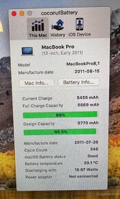 Mac Pro 2011 / i5 2,3 GHz / 8GB RAM / 256GB SSD / A1278 /13" - 11