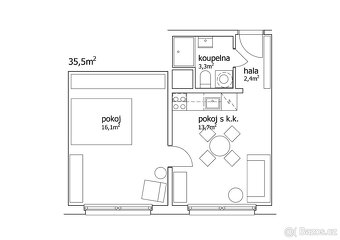 Pronájem kompletně rekonstruovaného bytu 1+1, Holý vrch - 11