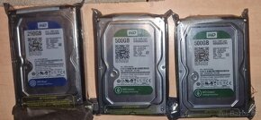 Nové disky interní a externí 250 - 750GB Plotnový i SSD - 11