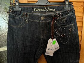 Nové Jeans džíny  vel 30 (M) - 11