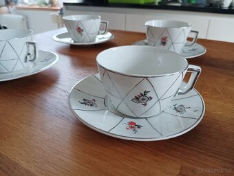 KUBISTICKÝ PORCELÁNOVÝ ČAJOVÝ ŠAPO SET CCP JM PORT DE LA CZE - 11