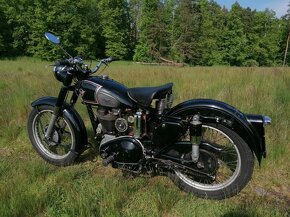 Matchless G80 ,r.v.1952,s doklady na přihlášení na bílé SPZ - 11