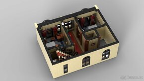 LEGO MOC Modulární hotel - 5454 dílků - NOVÉ - 11