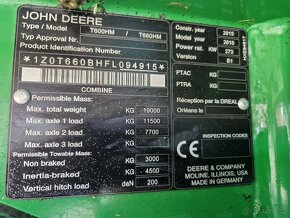 Sklízecí mlátička John Deere T660 HM - 11