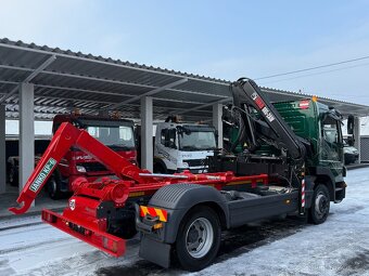 MERCEDES-BENZ ATEGO 1218 HÁKOVÝ NOSIČ HYDRAULICKÁ RUKA HIAB - 11