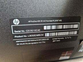 HP ProOne 400 G1 AiO i3-4160T, 20" HD+ k doplnění - 11