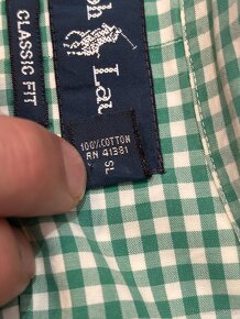 Pánská košile Ralph Lauren | Velikost XL | zeleno-bílá - 11