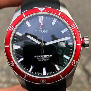 Titoni model Seascoper black - red, orig. hodinky, stav NOVÉ - 11