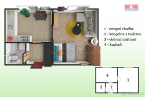 Prodej bytu 1+1, 32 m², Kladno, ul. Sevastopolská - 11