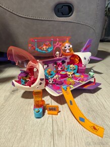 LPS littlest petshop letadlo spousta zvířátek a doplňků - 11