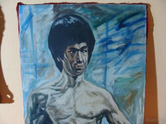 Plátno Bruce Lee - autor R. Dička 1996 - 11