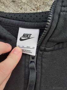 Vintage y2k Nike Air černá mikina s kapucí na zip hoodie - 11