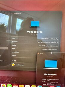 MacBook Pro Retina s Touch Barem 15", 2017, 512GB, 16GB RAM - 11