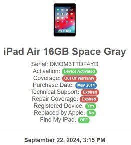 Apple iPad Air Space Gray (A1475) + pouzdro - 11