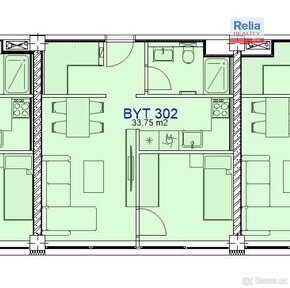 Pronájem bytu 2+kk, 33,75 m2 - Liberec - Staré Město, ul. Vo - 11