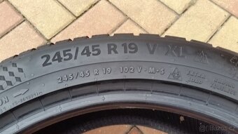 Zánovní zimní pneumatiky 245/45 R19 102V XL zn. CONTINENTAL - 11