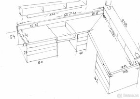 Kvalitní kancelářský nábytek / rohový stůl - 11