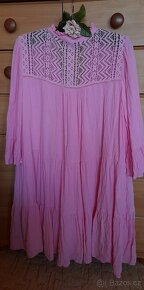 Amisu růžové letní šaty - 11