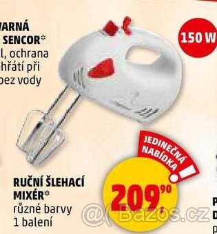 Mixér Ruční Šlehací slevu nové Hand Mixer Esperanza EKM007R - 11