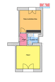 Pronájem bytu 2+kk, 48 m², Ostrava, ul. Mojmírovců - 11