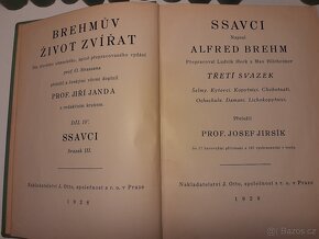 Alfred Brehm, Brehmův život zvířat I.-IV. (11 svazků) 1926 - 11