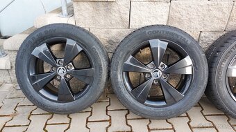 Alu kola 5x112 r16 škoda octavia nové letní pneu - 11