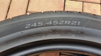 Letní pneumatiky HANKOOK 245/45 R21 104Y 90% vzorku - 11