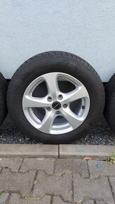 Alu kola Borbet 5x112 r15 vw Golf Caddy  zimní pneu - 11