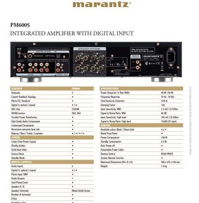 Marantz zesilovač PM6005, digit.vstupy, super zvuk a stav - 11