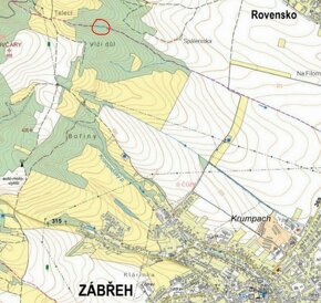 Prodám lesní pozemky v k.ú. Rovensko a k.ú. Zábřeh na Moravě - 11