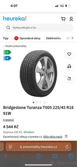 Letní pneu Bridgestone 225/45/18 R 91W - 11