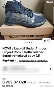 Under Armour Project Rock 1 - 44,5 EUR - perfektní stav - 11