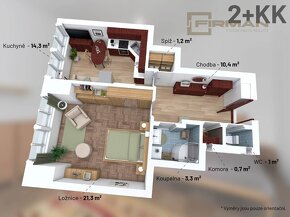 Prodej bytu 2+kk 55m² Náměstí Jiřího z Poděbrad, Praha - 11