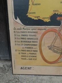 Originální cyklistický reklamní plakát La Francaise DIAMANT - 11