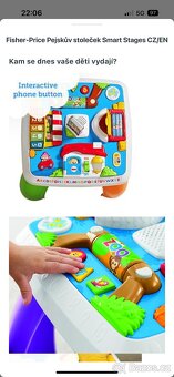 Pejskův stoleček Fisher-price interaktivní stolek - 11