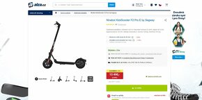 Elektrokoloběžka Segway Ninebot F2 PRO,odpružená úplně nová - 12