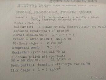 WARSZAWA 203, 203P, 223, SEZNAM ND 1960 A NAVODY NA OBSLUHU - 12