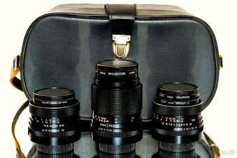 3x Carl Zeiss RED MC M42 2,4/35, 1,8/50, 3,5/135 TOP STAV - 12