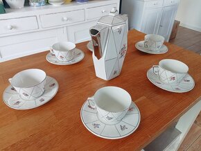 KUBISTICKÁ PORCELÁNOVÁ ČAJOVÁ SOUPRAVA CCP JM PORT DE LA CZE - 12