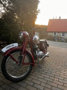 Jawa 250 Pérák rok 1953 s Tp a SPZ. - 12