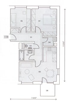 Nový byt 3+kk 72m2, Pacov - 12