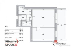 Prodej, byty/2+kk, 47.2 m2, Podkovářská 933/1, Vysočany, 190 - 12