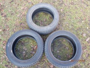 3xZimní gumy KLEBER 195/50 R15 vzorek 2x5MM 1x4MM - 12