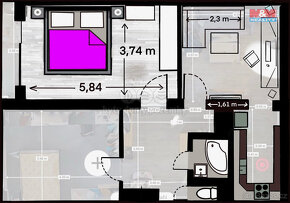 Prodej bytu 3+1, 77 m², Kněžice, okres Jihlava - 12