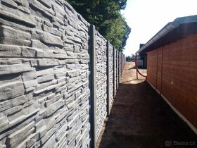 Betonové ploty Znojmo Brno - výška 200cm - 3 dekory v akci - 12