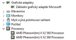 AMD X2 560+ 2x3,3 Ghz, 8 Gb DDR3, MB s VGA výstupem - 12