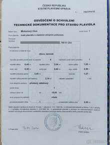 Kajutový motorový člun 6.5m - 12