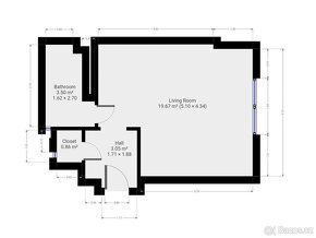 Pronájem bytu 1+kk, Kandertova, Libeň,  17200 Kč/měs, 28 m2 - 12